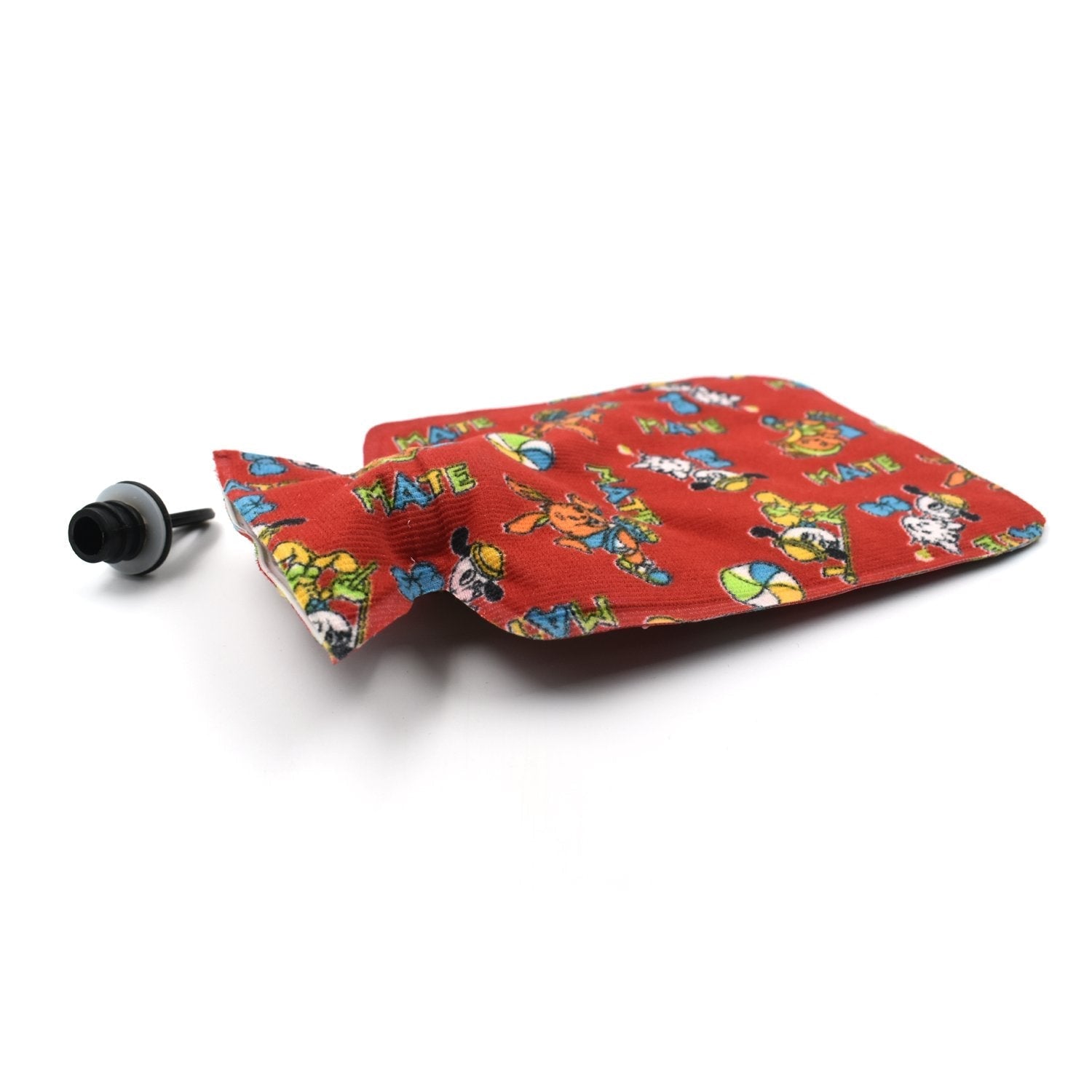 Rubber hot water bottle for pain relief, small size. Rubber hot water bottle for pain relief, small size.